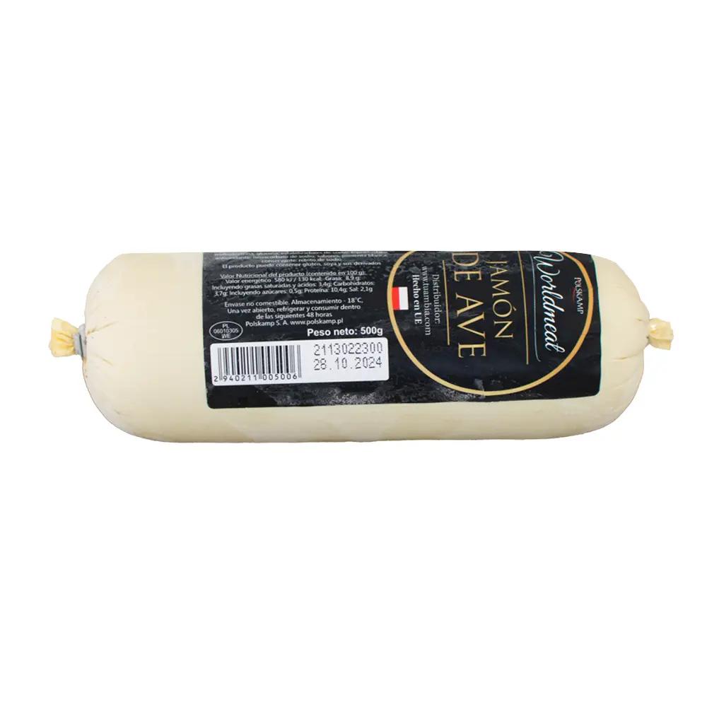 Jamón de pollo, 500g (caja de 24 unidades)