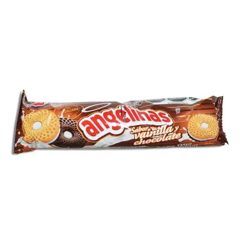 Galletas de vainilla y chocolate "Angelinas" 185 g (caja de 15 unidades)