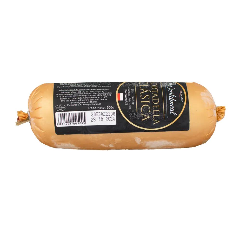 Mortadella clásica, 500gr ¨Worldmeat¨(24 unidades)