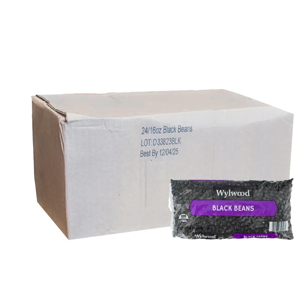 Frijoles negros Wylwood (Caja de 24 unidades de 16 oz)