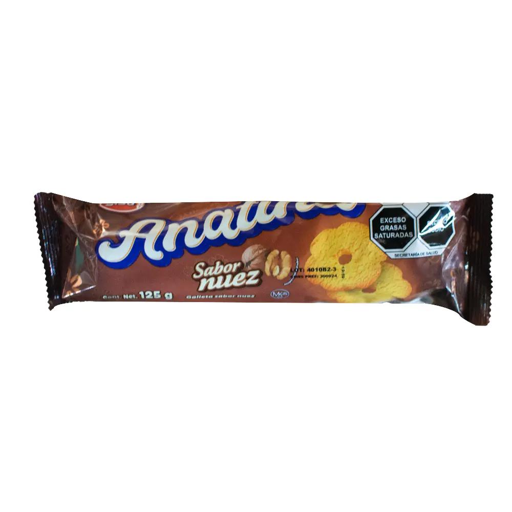 Galletas sabor a nuez "Anatinas" 125 g (caja de 20 unidades)