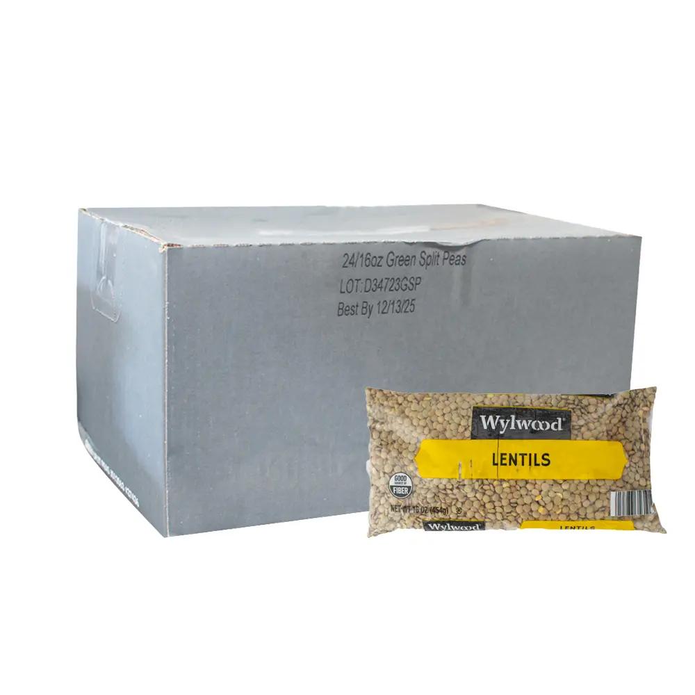 Lentejas Wylwood, (Caja de 24 unidades de 16 oz)