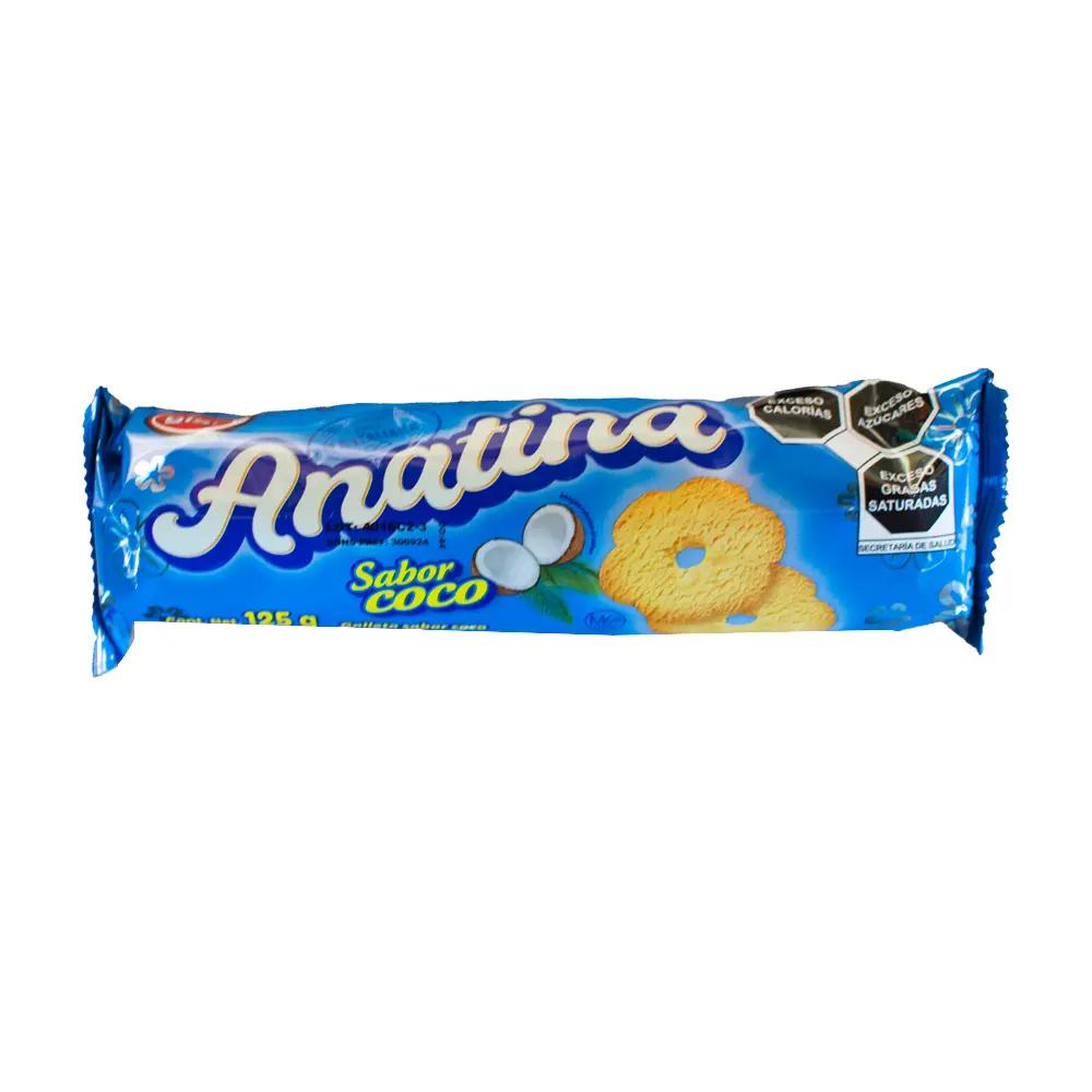 Galletas de coco "Anatinas" 125 g (caja de 20 unidades)